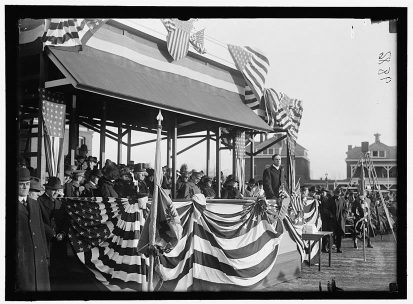 Reviewing Stand at Ft Myer 1916 Parade of Officer Training Graduates